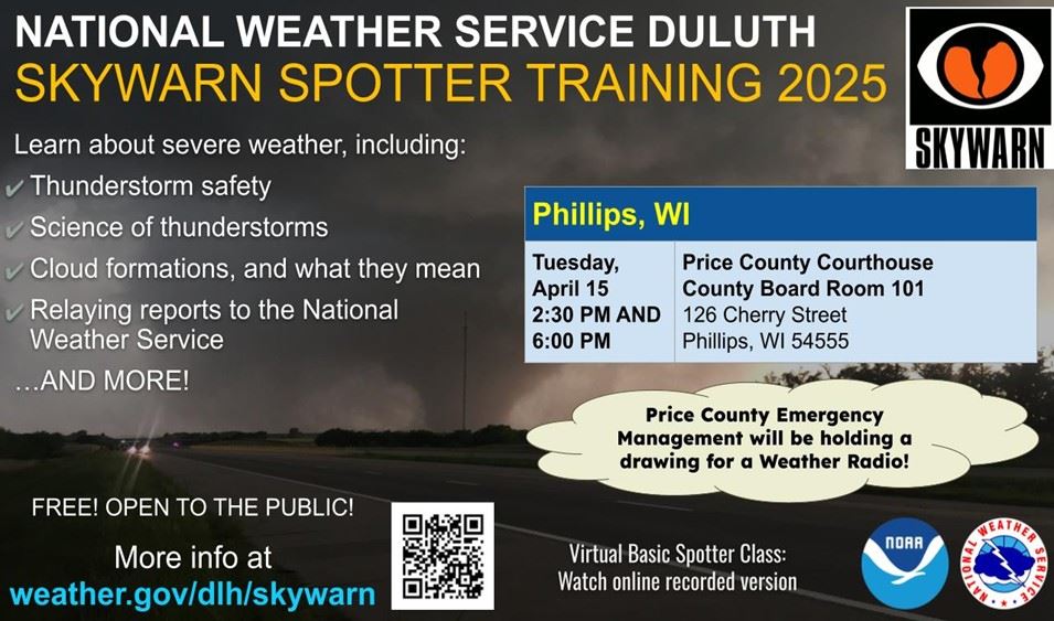 Skywarn Training flyer 2025